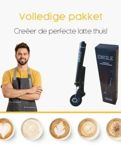 Promo ⭐ Engle Melkopschuimer Handmatig + Standaard - Melkopschuimer Elektrisch Op Batterijen - Melkschuimer ???? -Bourgogne Shop 550x550 251