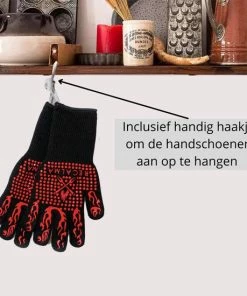 Gloednieuw ???? Recalma Hittebestendige Ovenwanten & Barbecuehandschoenen - Rood - Tot 800 °C - 2 Stuks - BBQ - Inclusief Ophanghaak ???? 12 Gloednieuw ???? Recalma Hittebestendige Ovenwanten & Barbecuehandschoenen - Rood - Tot 800 °C - 2 Stuks - BBQ - Inclusief Ophanghaak ???? -Bourgogne Shop 550x550 255