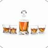 Gloednieuw ???? VDN Edam Whiskey Set Handgeblazen - 1 Whiskey Decanteer Karaf Met 4 Whiskeyglazen - Loodvrij Kristal Glas ✨