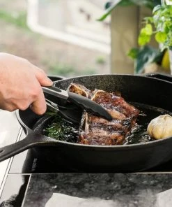 Hete verkoop ⌛ Navaris Gietijzeren Koekenpan - Braadpan Van Gietijzer - Ronde Skillet - Geschikt Voor Alle Warmtebronnen - Ø 30 Cm - Ovenbestendig Tot 260 Graden ???? -Bourgogne Shop 550x550 288