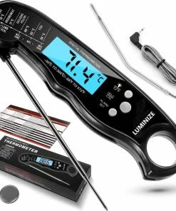 Korting ⭐ Luminize Vleesthermometer - BBQ Thermometer - Kernthermometer - Oventhermometer - Kookthermometer - 1 METER Kabel - In CELCIUS - Ingebouwde Magneet ????