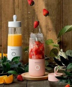 Goedkoopste ???? Merkloos Draagbare Mini Blender - USB Oplaadbaar - Draadloos - Wit - 350ml ???? -Bourgogne Shop 550x550 348