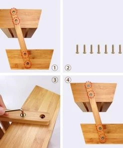 Promo ???? Spieringstore® Fruitmand – 2 Laags – Hout – Aardappelbak - Aanrecht Organiser - Fruitkistje - Fruitschaal – Fruitmand -Schaal Decoratie - Voor Fruit / Groente / Snacks / Brood ???? -Bourgogne Shop 550x550 450