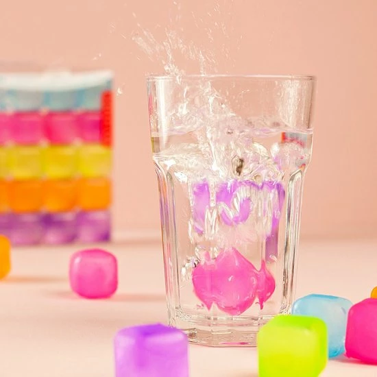 Beste deal ⭐ Kikkerland Herbruikbare Ijsblokjes - Set Van 30 - Ijsblokjesvorm - Kleur ⭐ 3 Beste deal ⭐ Kikkerland Herbruikbare Ijsblokjes - Set Van 30 - Ijsblokjesvorm - Kleur ⭐ - Afbeelding 3