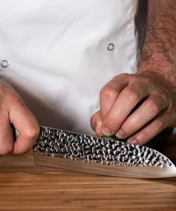 Korting ???? Shinrai Japan™ Shinrai Japan - Messenset Met Blok – 6 Delig – Messensetblok – Mes – Koksmes - ???? Hammered RVS - Met Luxe Geschenkdoos ⌛ -Bourgogne Shop 550x550 490