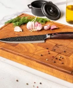 Korting ???? Shinrai Japan™ Shinrai Japan - Messenset Met Blok – 6 Delig – Messensetblok – Mes – Koksmes - ???? Hammered RVS - Met Luxe Geschenkdoos ⌛ -Bourgogne Shop 550x550 493