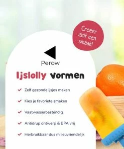 Uitgang ???? Perow Ijsvormen - 6 Stuks - Inclusief Gratis Trechter En Reinigingsborstel - BPA En Chemicaliën Vrij Silicone IJshouder - IJs Vorm Makers - 2 Kleuren - IJslolly ⭐ -Bourgogne Shop 550x550 495