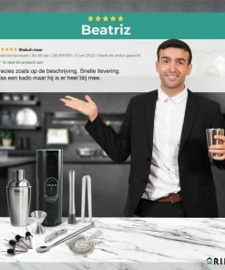 Top 10 ???? Grilla Cocktail Set - Cocktail Shaker - 11-Delige Cocktailset - Cocktailshaker - RVS ???? -Bourgogne Shop 550x550 516