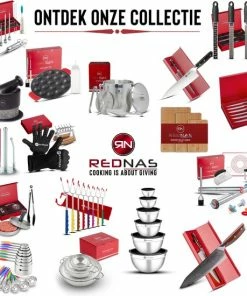 Beste Verkoop ???? Rednas IJsemmer Met Deksel - Sinterklaas Cadeautjes - Dubbelwandig - IJstang - IJsschep - Zeef - 4-delig - RVS ???? -Bourgogne Shop 550x550 527