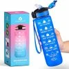Top 10 ❤️ Innovaland Motivatie Waterfles Blauw - 1 Liter Drinkfles - Waterfles Met Rietje - Waterfles Met Tijdmarkering - BPA Vrij - Volwassenen - Kinderen - Vaderdag Cadeau - Geschenk - Cadeau Voor Man - Vrouw - Sinterklaas Cadeautjes - Mannen - Vrouwen ????