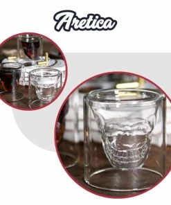Beste Pirce ???? Aretica Shotglaasjes Skull Gift Set Van 4 - Borrelglaasjes - Shot Glaasjes - Vaatwasserbestendige Shotglazen - Shotglas - Drankspel - Glazen Borrelglas - Inhoud 25 Ml - Ø 4.7cm - Transparant ✔️ -Bourgogne Shop 550x550 548