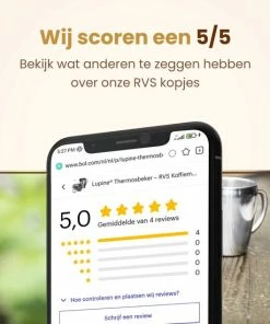 Begroting ✨ Lupine Beker RVS Dubbelwandig 200ml Lang Warm Set Van 2 Kopjes Mooie Set Bekers Van Roestvrij Staal ???? -Bourgogne Shop 550x550 584