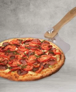 Kopen ???? Nimma Pizzaschep - Pizzaspatel Met Houten Handvat- Voor BBQ & Oven - Incl. E-book - 59 X Ø30,5 CM ???? -Bourgogne Shop 550x550 596