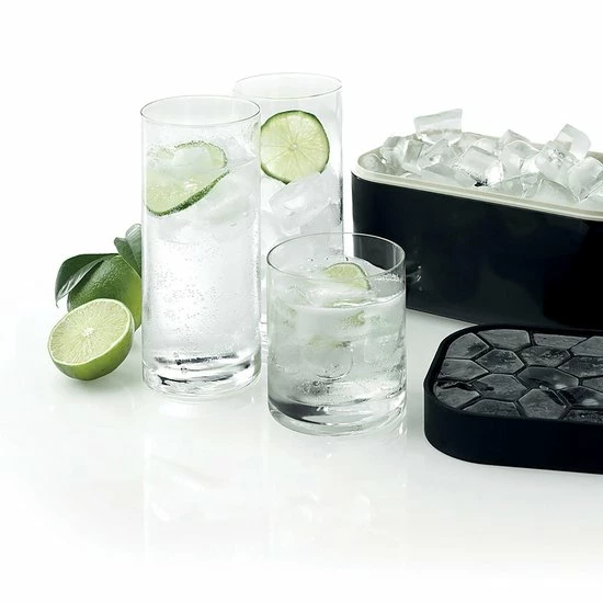 Uitgang ⭐ Lekue Ice Box Ijsblokjes Maken En Bewaren – Zwart - 116 X 125 X 225 Mm ???? 3 Uitgang ⭐ Lekue Ice Box Ijsblokjes Maken En Bewaren – Zwart - 116 X 125 X 225 Mm ???? - Afbeelding 3