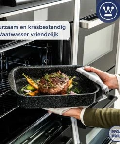 Begroting ???? Westinghouse Ovenschaal Braadslede - Ø 30 Cm - Zwart Marmer ???? -Bourgogne Shop 550x550 613