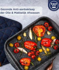 Begroting ???? Westinghouse Ovenschaal Braadslede - Ø 30 Cm - Zwart Marmer ???? -Bourgogne Shop 550x550 614