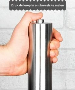 Groothandel ???? Allkinds Elektrische Peper En Zoutmolenset - Keukengerei - Batterij - Peper- En Zoutstel - Lichtgevend - RVS - Zilver ✔️ -Bourgogne Shop 550x550 616