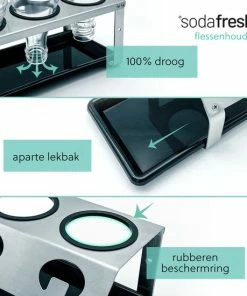 Groothandel ⌛ Sodafresh - Premuim Flessenhouder En Afdruiprek Voor Alle Sodastream Flessen - 100% Roestvrij Staal ⌛ -Bourgogne Shop 550x550 645