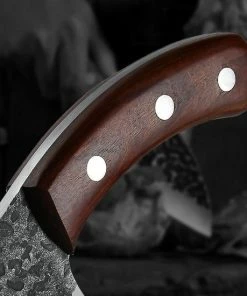 Beste deal ???? STORX Slagersmes - Handmade - Hak Mes - BBQ - Mes - Mannen - Koken - BBQ Master - Carbon Staal - Stoer - Hak Bijltje - Handgemaakt - Koksmes - CADEAU TIP! ???? -Bourgogne Shop 550x550 66