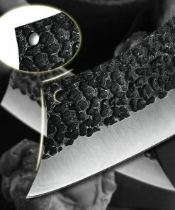 Beste deal ???? STORX Slagersmes - Handmade - Hak Mes - BBQ - Mes - Mannen - Koken - BBQ Master - Carbon Staal - Stoer - Hak Bijltje - Handgemaakt - Koksmes - CADEAU TIP! ???? -Bourgogne Shop 550x550 67