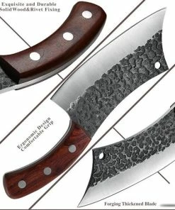 Beste deal ???? STORX Slagersmes - Handmade - Hak Mes - BBQ - Mes - Mannen - Koken - BBQ Master - Carbon Staal - Stoer - Hak Bijltje - Handgemaakt - Koksmes - CADEAU TIP! ???? -Bourgogne Shop 550x550 68