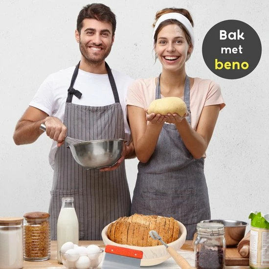 Uitgang ???? Beno® Rijsmandje Met Deegkleed Rond – Banneton Voor Brood Bakken, Deeg Rijzen - Sinterklaas Cadeau - Black Friday 2022 ???? 5 Uitgang ???? Beno® Rijsmandje Met Deegkleed Rond – Banneton Voor Brood Bakken, Deeg Rijzen - Sinterklaas Cadeau - Black Friday 2022 ???? - Afbeelding 5