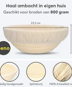 Uitgang ???? Beno® Rijsmandje Met Deegkleed Rond – Banneton Voor Brood Bakken, Deeg Rijzen - Sinterklaas Cadeau - Black Friday 2022 ???? 14 Uitgang ???? Beno® Rijsmandje Met Deegkleed Rond – Banneton Voor Brood Bakken, Deeg Rijzen - Sinterklaas Cadeau - Black Friday 2022 ???? -Bourgogne Shop 550x550 700