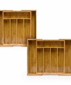 Promo ???? Haushalt HI Bestekbak Uitschuifbaar Bamboe ⭐ -Bourgogne Shop 550x550 712