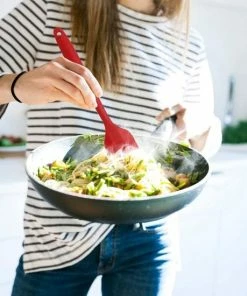 Hete verkoop ⭐ Vicloon Siliconen Keukenhulpen, 6 Stuks Siliconen Spatels Bevatten Soeplepel, Bakborstel, Spatel, Hittebestendig & Anti-aanbak, Een Kern Van Roestvrij Staal En Naadloos Eendelig Design (rood) ???? -Bourgogne Shop 550x550 721