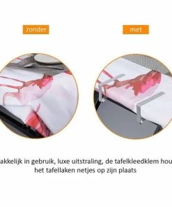 Goedkoopste ???? Brakel & Zwaan Products 12 Stuks Luxe RVS Tafelkleed Klemmen Voor Tafels Tot 3.5cm Dikte, Tafellaken Houder, Tafelkleedgewicht, Tafel Accessoires ???? -Bourgogne Shop 550x550 725