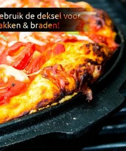 Groothandel ???? IRONO Dutch Oven - Pan Gietijzer - 14 Liter - Gietijzeren Pan BBQ 4-delig - Multifunctionele Kookset - Braadpan Gietijzer Met Deksellifter - Bakpan - Kookpan - Outdoor Cooking ???? -Bourgogne Shop 550x550 740