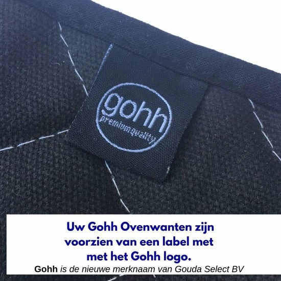 Begroting ???? Gohh® Gohh 2 Canvas Ovenhandschoenen Ovenwanten Zwart - 33 Cm (tot 300 Graden) ???? 4 Begroting ???? Gohh® Gohh 2 Canvas Ovenhandschoenen Ovenwanten Zwart - 33 Cm (tot 300 Graden) ???? - Afbeelding 4
