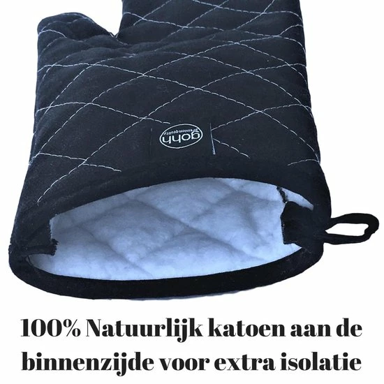Begroting ???? Gohh® Gohh 2 Canvas Ovenhandschoenen Ovenwanten Zwart - 33 Cm (tot 300 Graden) ???? 5 Begroting ???? Gohh® Gohh 2 Canvas Ovenhandschoenen Ovenwanten Zwart - 33 Cm (tot 300 Graden) ???? - Afbeelding 5