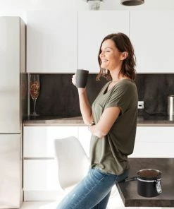 Beste Pirce ⭐ Relaxdays Voorraadbus Koffie - Koffieblik - Luchtdicht - Koffiebus - Zwart - Rvs - Metaal Medium ???? -Bourgogne Shop 550x550 816