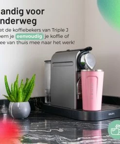Beste Pirce ✨ Triple J TripleJ® - Koffiebeker To-Go - Thermoskan - Thermosbeker - Theebeker - Reisbeker - Travel Mug - RVS - Dubbelwandig - 510ml - Roze ???? -Bourgogne Shop 550x550 868