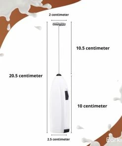 Hete verkoop ???? Earkings Melkopschuimer - Melkopschuimer Elektrisch Voor Heerlijk Melkschuim - Eenvoudige En Makkelijke Melkschuimer - Melkopschuimer Handmatig Wit ⌛ -Bourgogne Shop 550x550 872