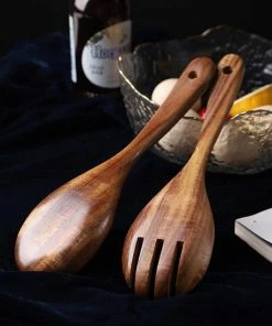 Nieuw ???? Merkloos Slabestek - Slalepel - Opscheplepel - 26 Cm - Hout ???? -Bourgogne Shop 550x550 895