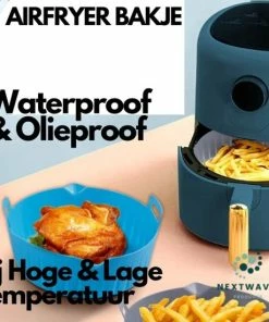 Top 10 ???? Nextwave Products - Airfryer Siliconen Bakje - Airfryer Accesoires - Ook Voor Airfryer XL En XXL - Bakvorm - 18CM - Bakpapier Alternatief - Afwasbaar - Zwart ???? -Bourgogne Shop 550x550 925