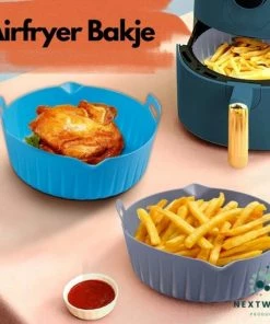 Top 10 ???? Nextwave Products - Airfryer Siliconen Bakje - Airfryer Accesoires - Ook Voor Airfryer XL En XXL - Bakvorm - 18CM - Bakpapier Alternatief - Afwasbaar - Zwart ???? -Bourgogne Shop 550x550 926