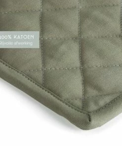 Uitgang ???? Walra Pannenlappen 2 Stuks Cook And Trail - Met Ophanglusje - 20x20 Cm - 100% Katoen - Legergroen ⌛ -Bourgogne Shop 550x550 935