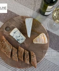 Beste Pirce ???? J-Line Snijplank Hout - Ronde Snijplank – Duurzaam Materiaal - 30x30x1.5 Cm – Mangohout ✔️ -Bourgogne Shop 550x550 96