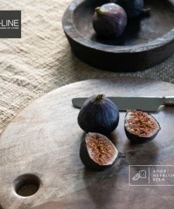 Beste Pirce ???? J-Line Snijplank Hout - Ronde Snijplank – Duurzaam Materiaal - 30x30x1.5 Cm – Mangohout ✔️ -Bourgogne Shop 550x550 97