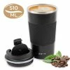 Gloednieuw ???? SIP !T® Premium RVS Koffiebeker To Go Thermosbeker – 510 ML – Herbruikbare Koffie & Theebeker – Lekvrij – Zwart - Black Friday 2022 ????