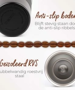 Gloednieuw ???? SIP !T® Premium RVS Koffiebeker To Go Thermosbeker – 510 ML – Herbruikbare Koffie & Theebeker – Lekvrij – Zwart - Black Friday 2022 ???? -Bourgogne Shop 550x550 978