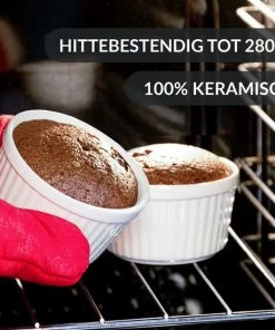 Groothandel ❤️ Chefarone Mini Ronde Ovenschalen – Mini Vormpjes – Bakvormen – Keramiek – 200 ML - Set Van 10 - Multicolor ???? -Bourgogne Shop 550x550 992