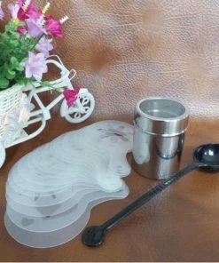 Beste Pirce ???? Merkloos RVS Cappuccino / Cacao Strooier Set - Met Koffie / Cacao Sjablonen & Barista Tools Lepel ???? -Bourgogne Shop 550x553 3