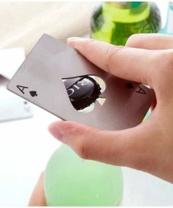 Goedkoopste ???? BG4U - RVS Bieropener Kaart Schoppen Aas - Flesopener - Poker Bier Opener Schoppen A - Zilverkleurig ✨ -Bourgogne Shop 550x553 6