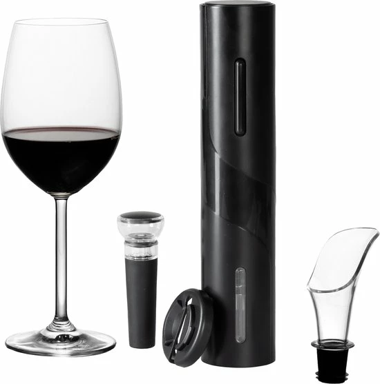 Promo ???? Sareva Elektrische Wijnopener Set (met Wijnstopper, Foliesnijder & Schenktuit) ???? 1 Promo ???? Sareva Elektrische Wijnopener Set (met Wijnstopper, Foliesnijder & Schenktuit) ????