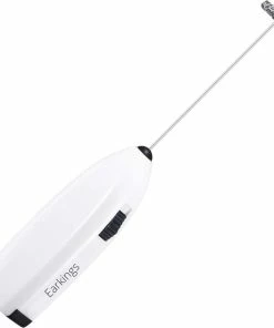Hete verkoop ???? Earkings Melkopschuimer - Melkopschuimer Elektrisch Voor Heerlijk Melkschuim - Eenvoudige En Makkelijke Melkschuimer - Melkopschuimer Handmatig Wit ⌛