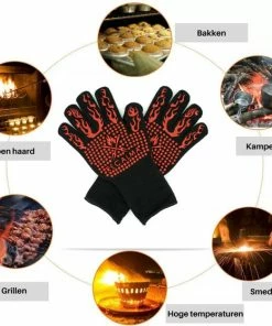 Gloednieuw ???? Recalma Hittebestendige Ovenwanten & Barbecuehandschoenen - Rood - Tot 800 °C - 2 Stuks - BBQ - Inclusief Ophanghaak ???? 9 Gloednieuw ???? Recalma Hittebestendige Ovenwanten & Barbecuehandschoenen - Rood - Tot 800 °C - 2 Stuks - BBQ - Inclusief Ophanghaak ???? -Bourgogne Shop 550x559